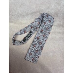 Vtg All Silk Gray Vicky Davis Vera Co Japan Neck Scarf Ascot Tie